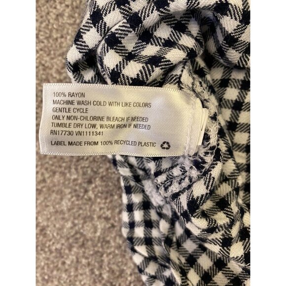 Merona Women's Tunic Shirt Size XL Checked Long Sleeves Buttons Two Pockets GUC - Picture 4 of 10